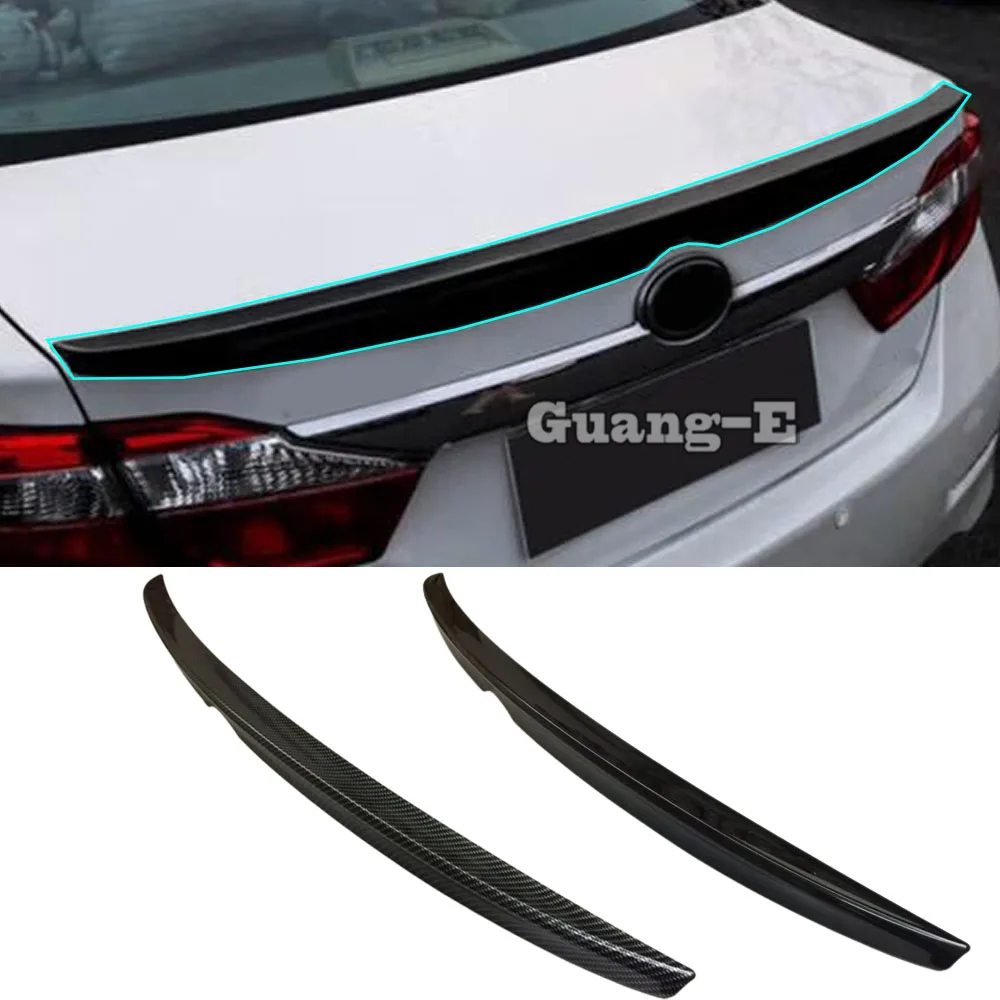 

Для Toyota Camry 2015 2016 2017, наклейка на рамку автомобиля, Стайлинг, задние спойлеры, боковое треугольное крыло, окно, рамка, отделка, лампа багажника