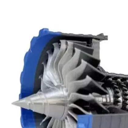 TR900 Turbofan Engine Model 12cm Electric Shock Absorber Motor Function LED Light Aircraft Engine Toy For RC Plane Hobby Collect