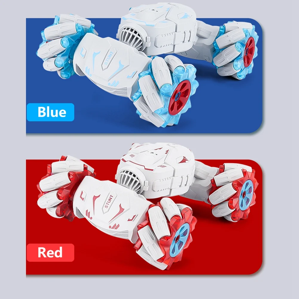 A63T-RC 스턴트카 원격 조종 전기 RC 드리프트카 회전 선물 어린이 소년 생일 - 레드