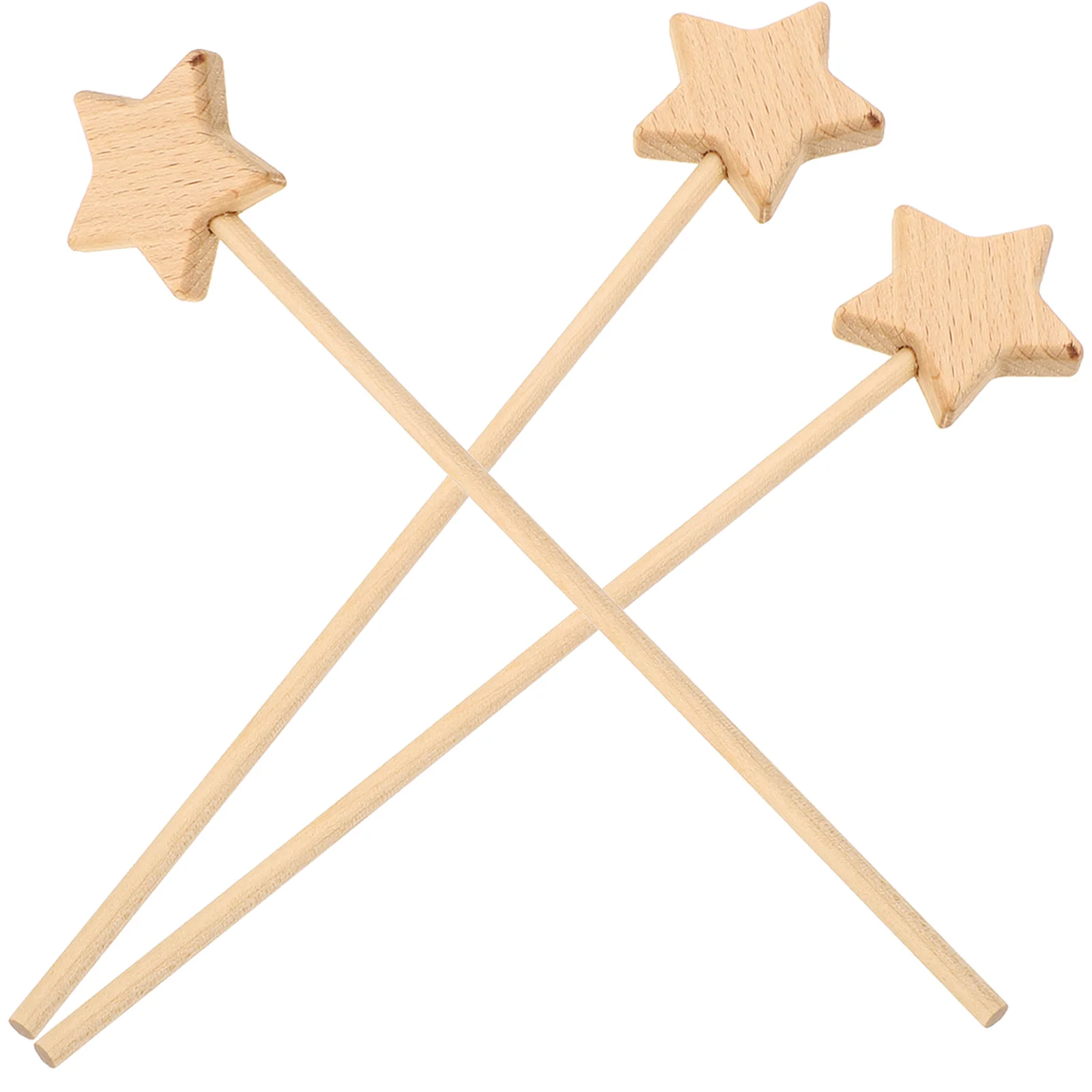 3 Pcs Fairy Wand The Clouds Child Toys for Girls Wood Sticks Kids Performance Props