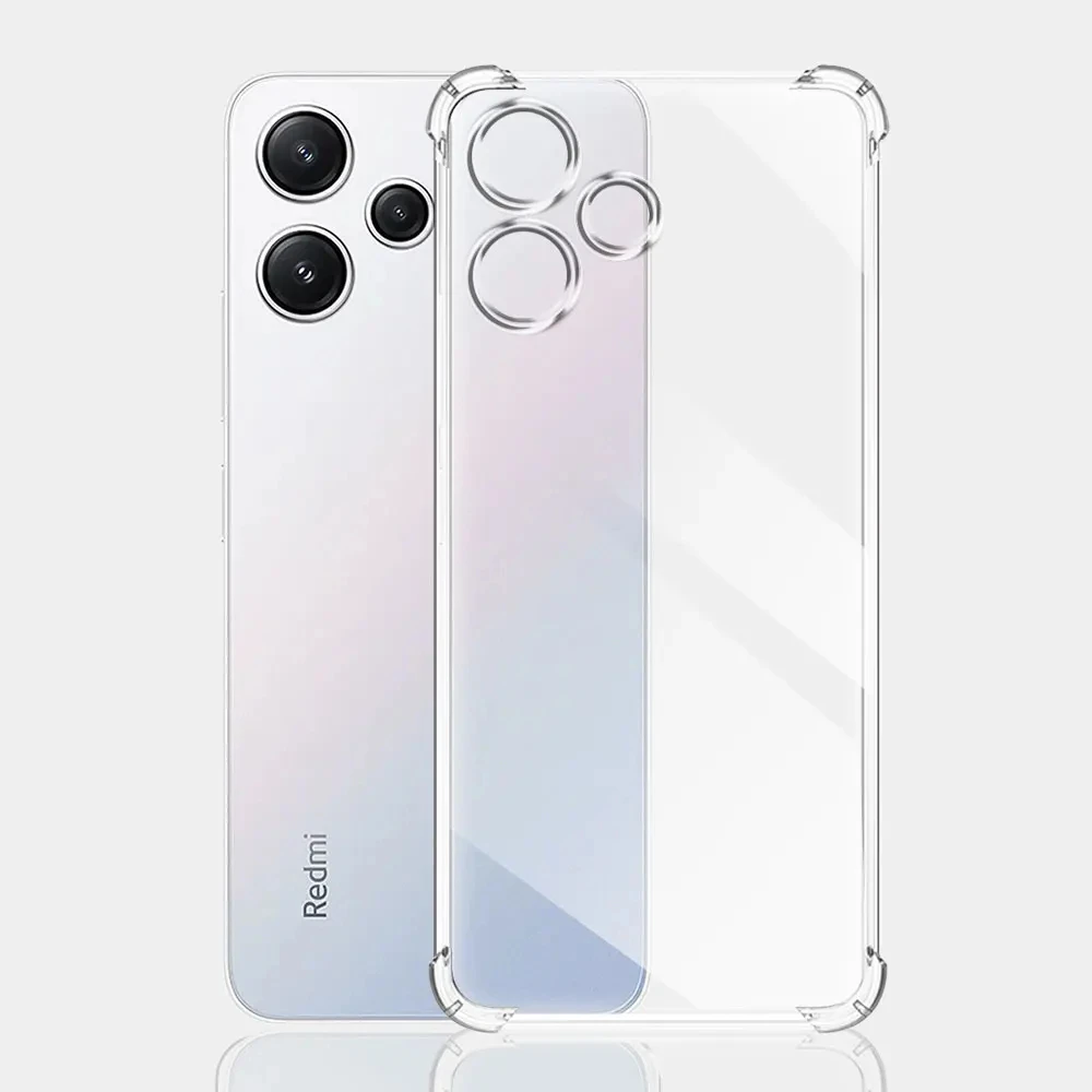 

Shockproof Silicone Case For Xiaomi Redmi Note 14S 14 13 12 Pro Plus Pro+ 4G 5G Soft Clear Cover Shell RedmiNote14 163mm 166mm