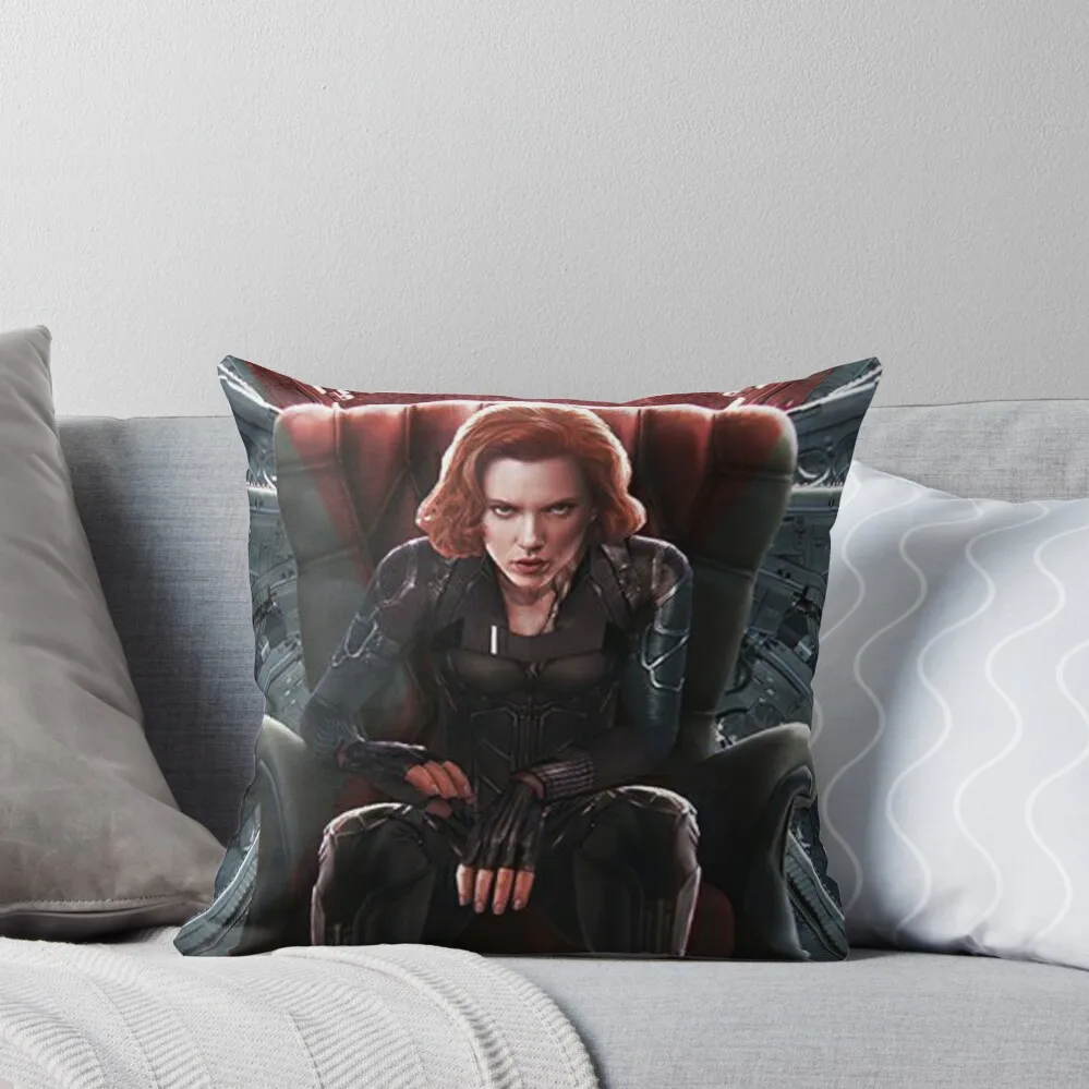 

natasha romanoff For Custom Pin Button Sticker Mask Case Phone Shower Curtain Travel Mug Pillow Backpack Etc Throw Pillow