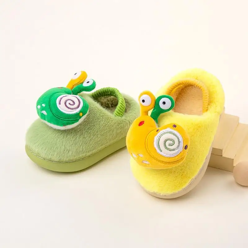 

Children Cotton Slippers Winter 2026 New Soft Sole Plush Lightweight Warm Indoor Baby Toddler Boys Girls Home Slippers Cute