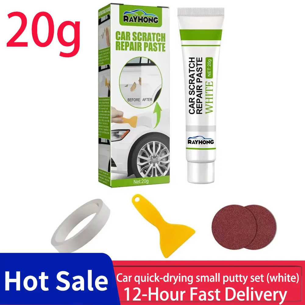 White Fiberglass Boat Repair Kit Repairing Paste Gel Coat With Scraper Kit DIY A Pro Accessory To Fix Holes Chips Deep Cracks