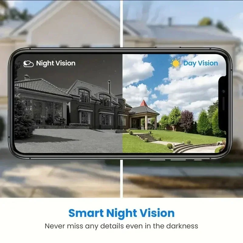 Sonnette vidéo Wi-Fi intelligente sans fil, caméra de sécurité, vision nocturne IR, surveillance audio en temps réel, visuel, 1080P, HD