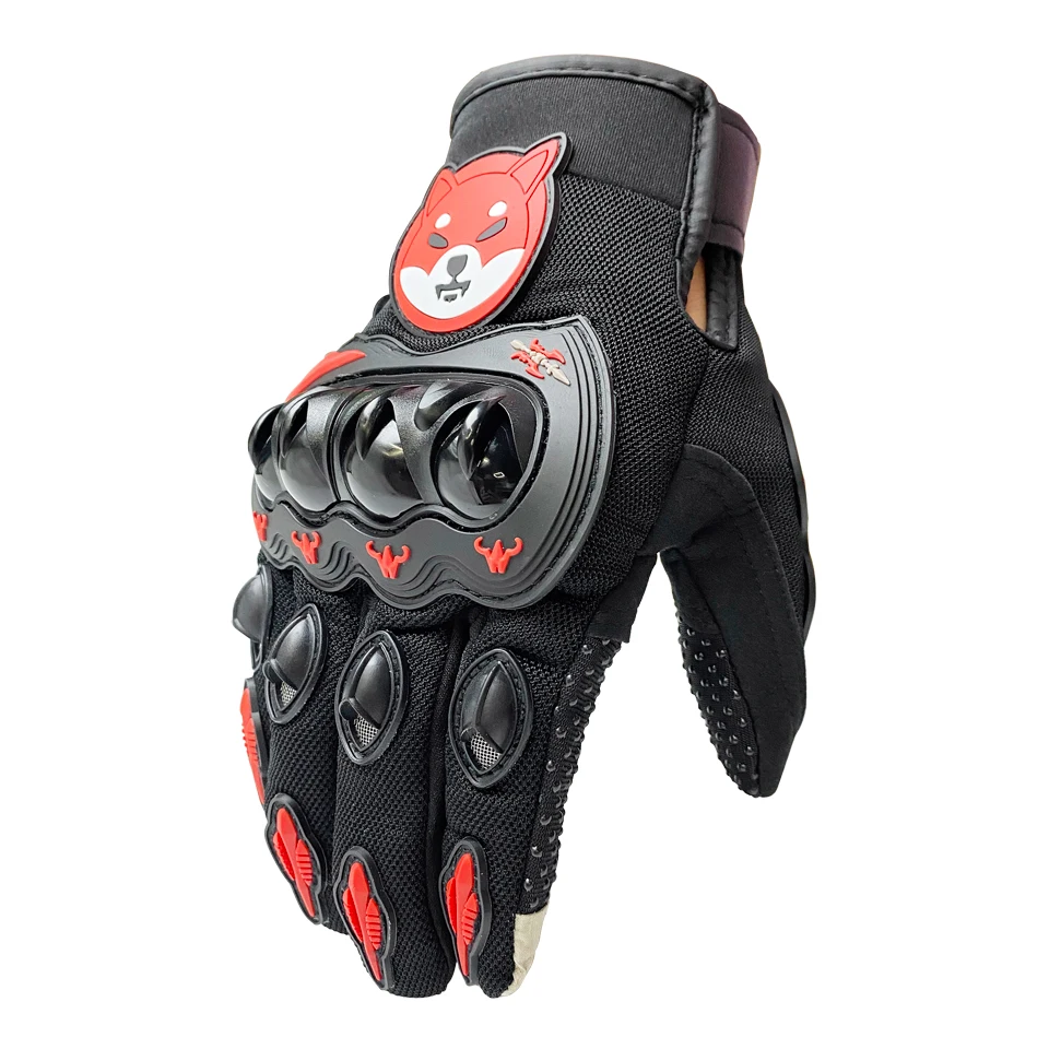 Guantes de Moto transpirables de dedo completo para pantalla táctil, protección para deportes al aire libre, montar en Moto de Cross