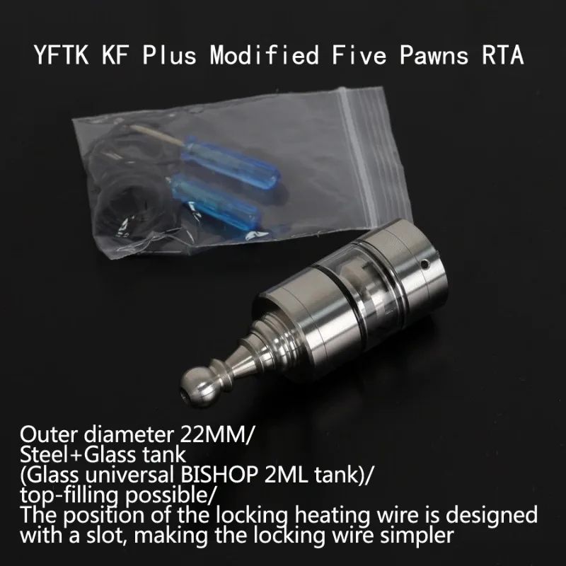 YFTK KF Kayfun Plus MTL RTA Atomizer 22 3.5 510 atomizer tank for coils & atomizers - gallery image 3
