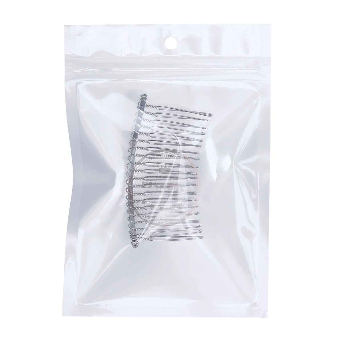 

Silver Metal Hair Clip Comb 20 Teeth Durable Wire 7.8cm for Bridal Wedding Veils and DIY Projects Metal Hair Comb