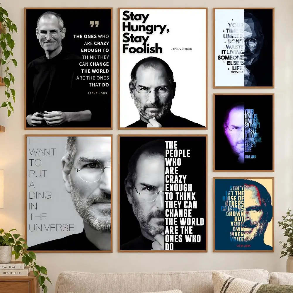 Steve Jobs Success Quotes Poster HD art sticky wall waterproof home living room bedroom bar aesthetic decoration