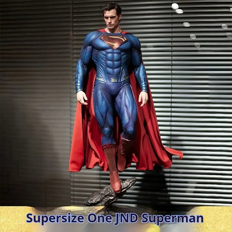 Super High Quality Dc Series Justice League Steel Man Superman Gk Statue Handmade Fashionable Model Ornament Christmas present