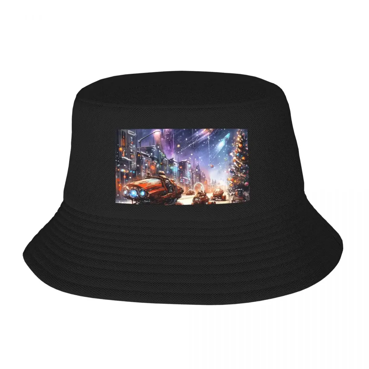 

Christmas Light Years Away Bucket Hat boonie hats Rave Cap Men's Women's