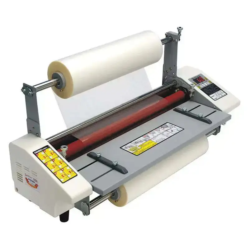 Electric Double Sides Adjustable Speed Manual 440mm 320mm A2 A3 Hot Cold Lamination Laminator Machine Laminating Machine
