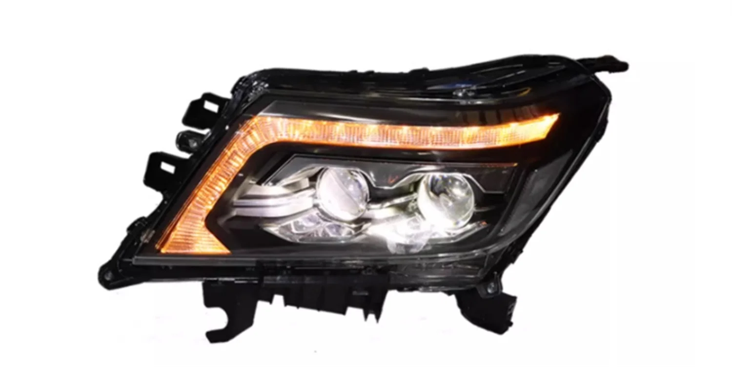 

LED Front Headlight Headlamp for Nissan NP300 DRL Daytime Running Light Turn signal