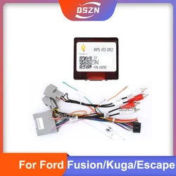 Car 16 pin Audio Wiring Harness With Canbus Box For Ford Fusion/Kuga/Escape 2007-2012 Stereo Installation Wire Adapter