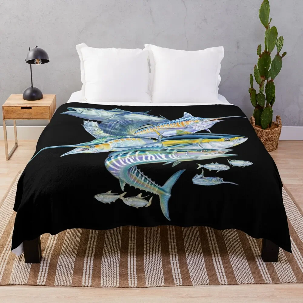 

Saltwater Fish Throw Blanket Soft Big Soft Sofa Quilt Blankets