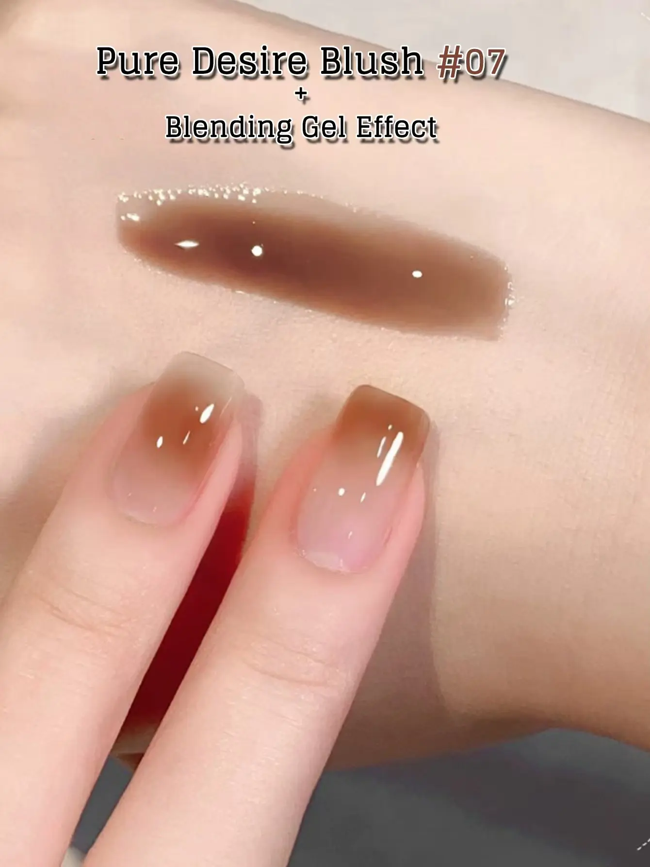 1-24 stücke WS Sommer Herbst Nägel Eis Transparent Rosa Braun Gel Nagellack Beliebte Bleaching Nagel Salon Nail art Nagel liefert