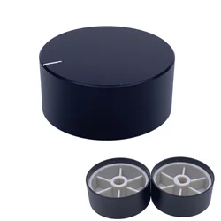1pcs black 34*15mm Potentiometer handles Knob Encoder Volume Control switch Knob for 6mm Shaft Hole Knob ( D-axis.)