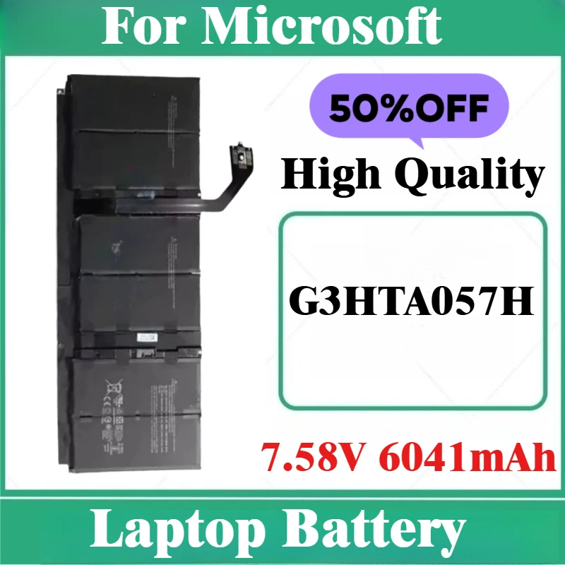 

Аккумулятор для ноутбука 7,58 В 6041 мАч G3HTA057H для Microsoft Surface Laptop3 15-дюймовый аккумулятор 1872 1873 DYNT02 Совершенно новый, высокое качество