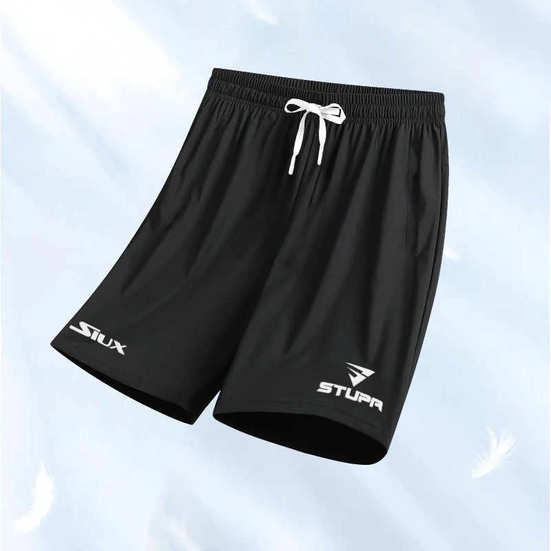 2024 Summer Men\'s Tennis Breathable Shorts Boutique Fashion Gym Men Running Sports Drawstring Shorts Club Game Training Clothing