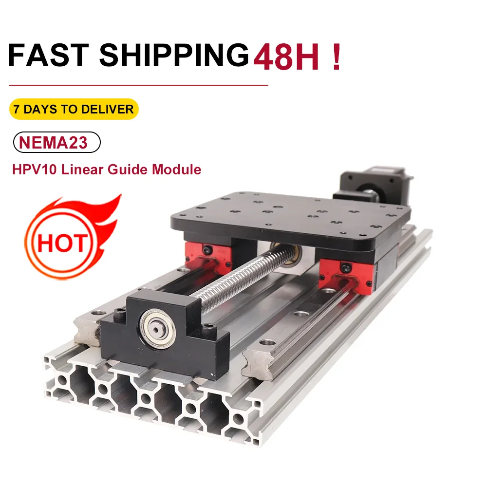 SFU1620 HPV10 effective stroke 1000 1100 1200mm  NEMA34  34HS8040 9850 stepper motorLinear  Linear Guides SBR16 Ball screw