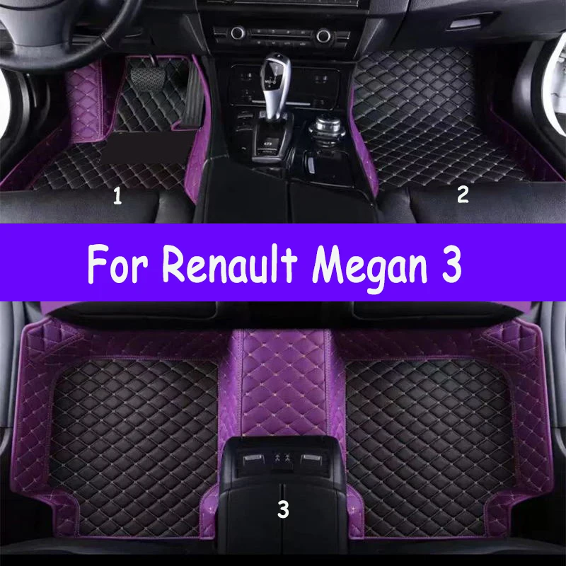 

Автомобильные коврики для Renault Megan 3 2008 ~ 2014 дропшиппинг центр авто аксессуары для интерьера кожаные ковры коврики подушечки для ног