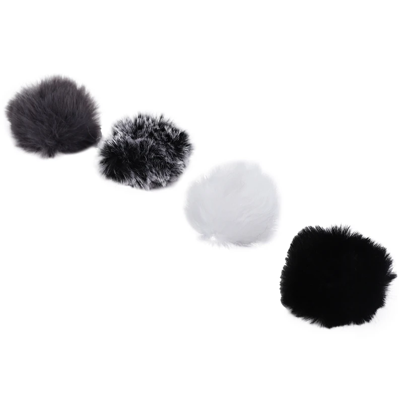 Universal Lavalier Microphone Furry Windscreen Fur Windshield Wind Muff Soft For Sony Rode Boya Lapel Lavalier Mic 5Mm