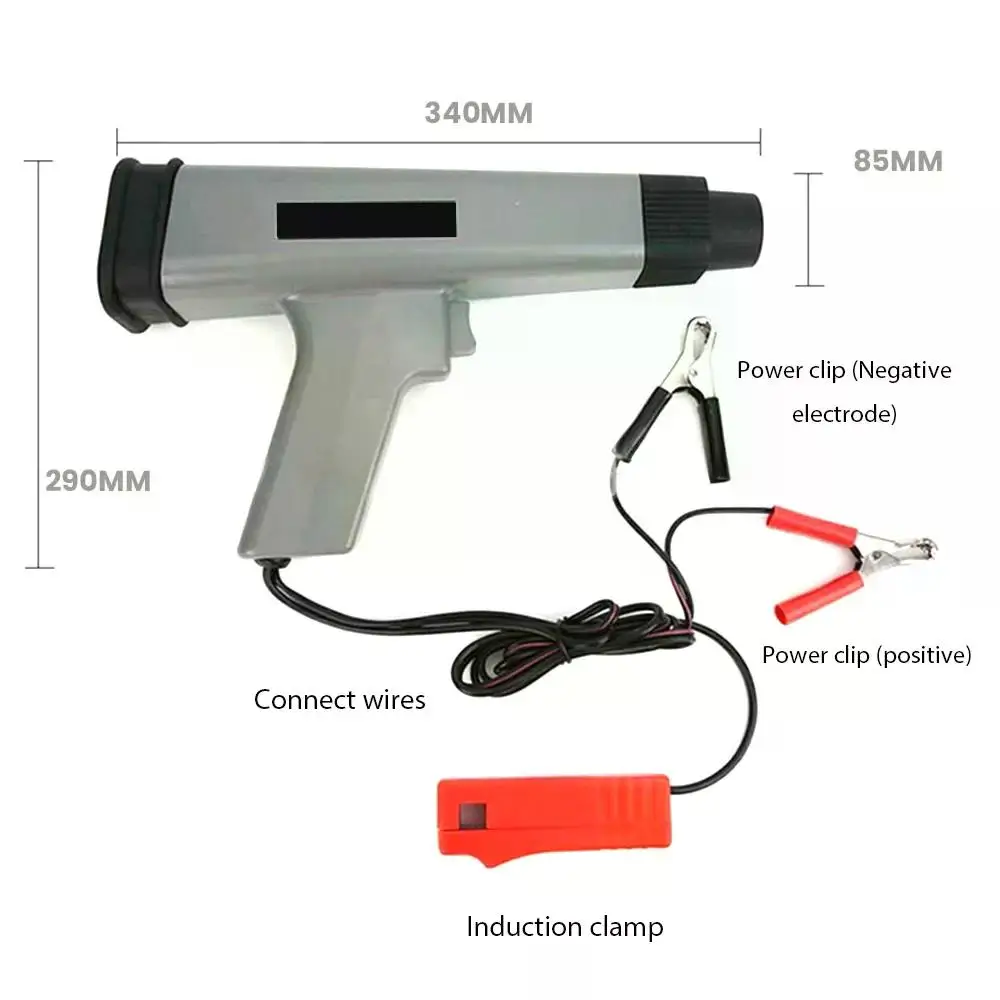 12 V Inductive Timing Light Car Motorcycle Petrol Engine Ignition Timing Strobe Lamp Detector Auto Motorcycle Detection