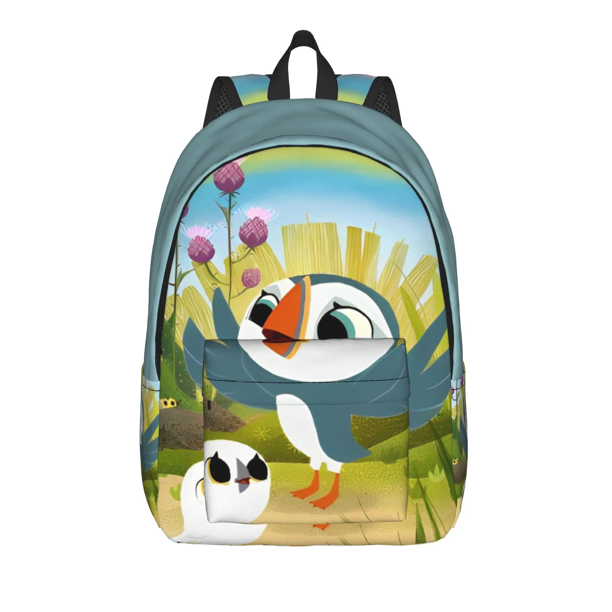 mochila-puffin-rock-and-new-friends-mochilas-estilo-outdoor-mochilas-escolares-com-padrao-personalizado-mochilas-casuais