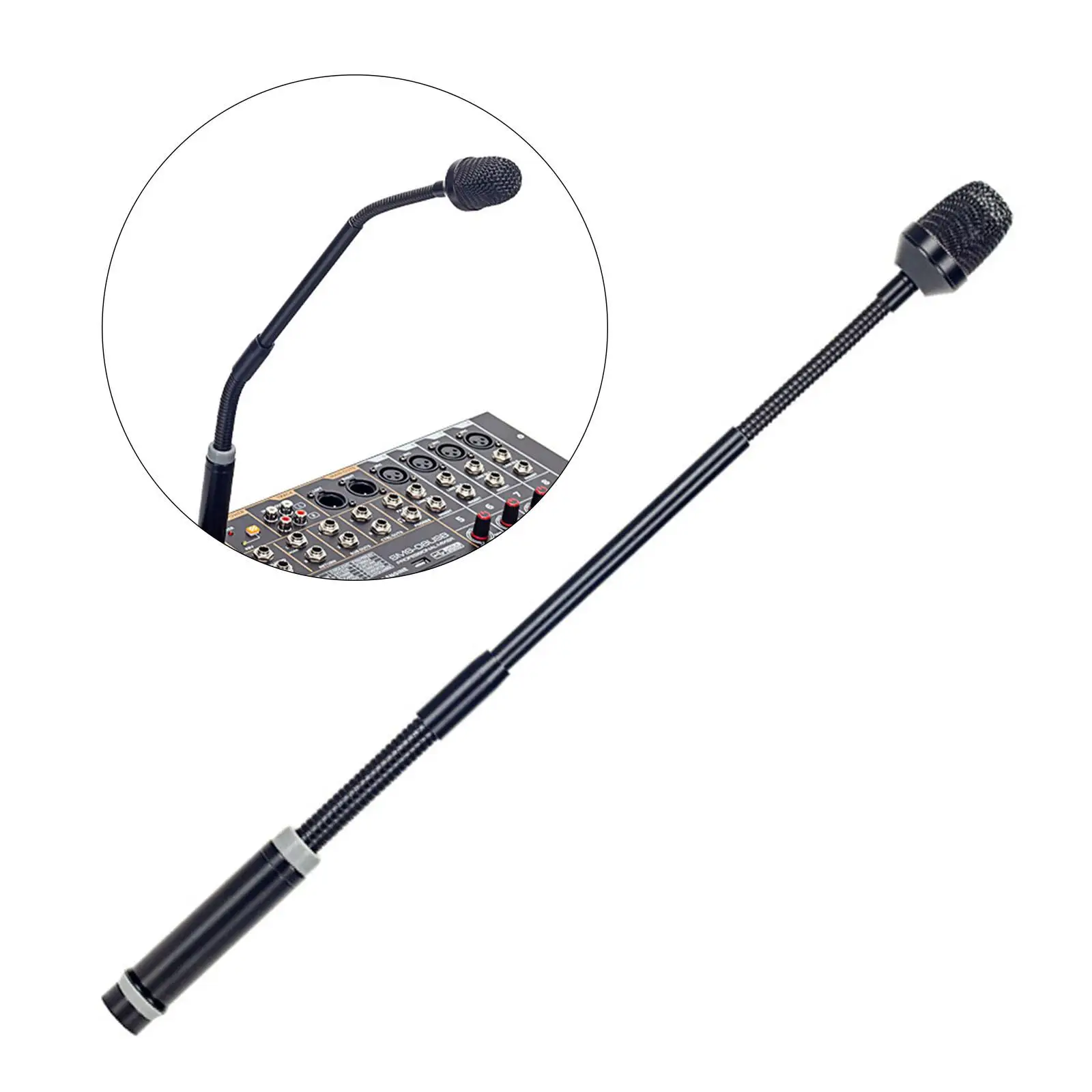 Dynamic Mic Plug and Play Flexible with XLR Dynamic DJ Microphone Shouting Microfone for Conference Bar KTV Stage Show Webcasts