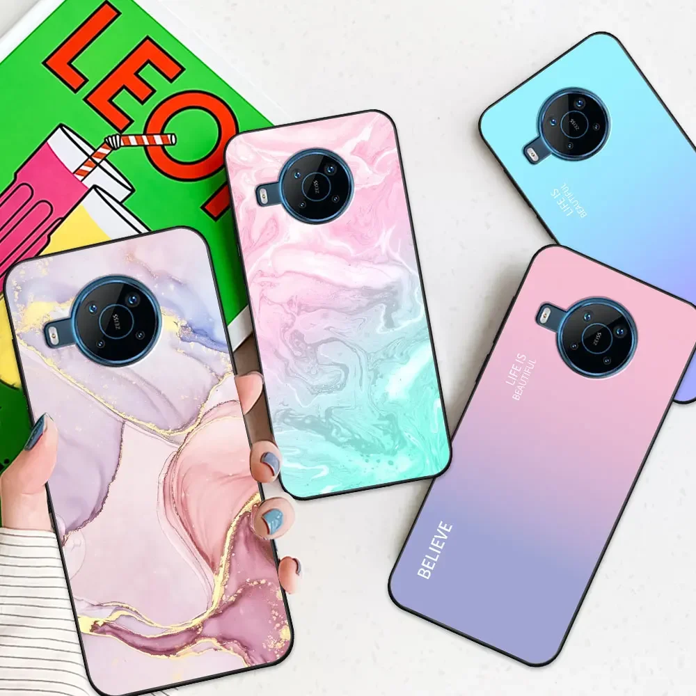 Case For Nokia X100 X10 Coque Nokia X20 TPU Soft Silicone Funda Phone Case For Nokia X20 x10 X 100 Capa Marble Back Cover Bumper