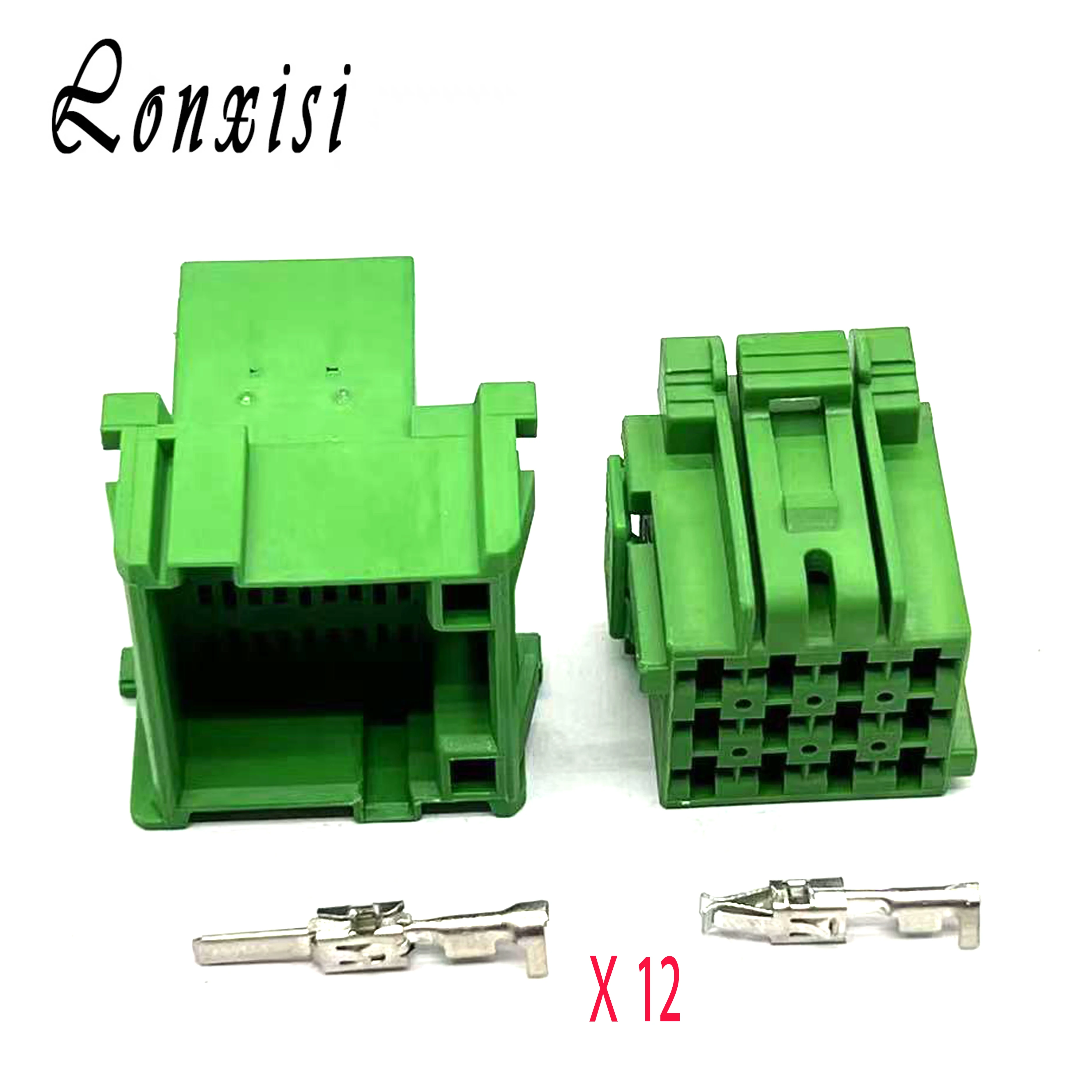 12 Pin 1-967627-1 Car Male Female Connector 1-967622-1 For Mercedes Benz Porsche Amplifier Waterproof Plug