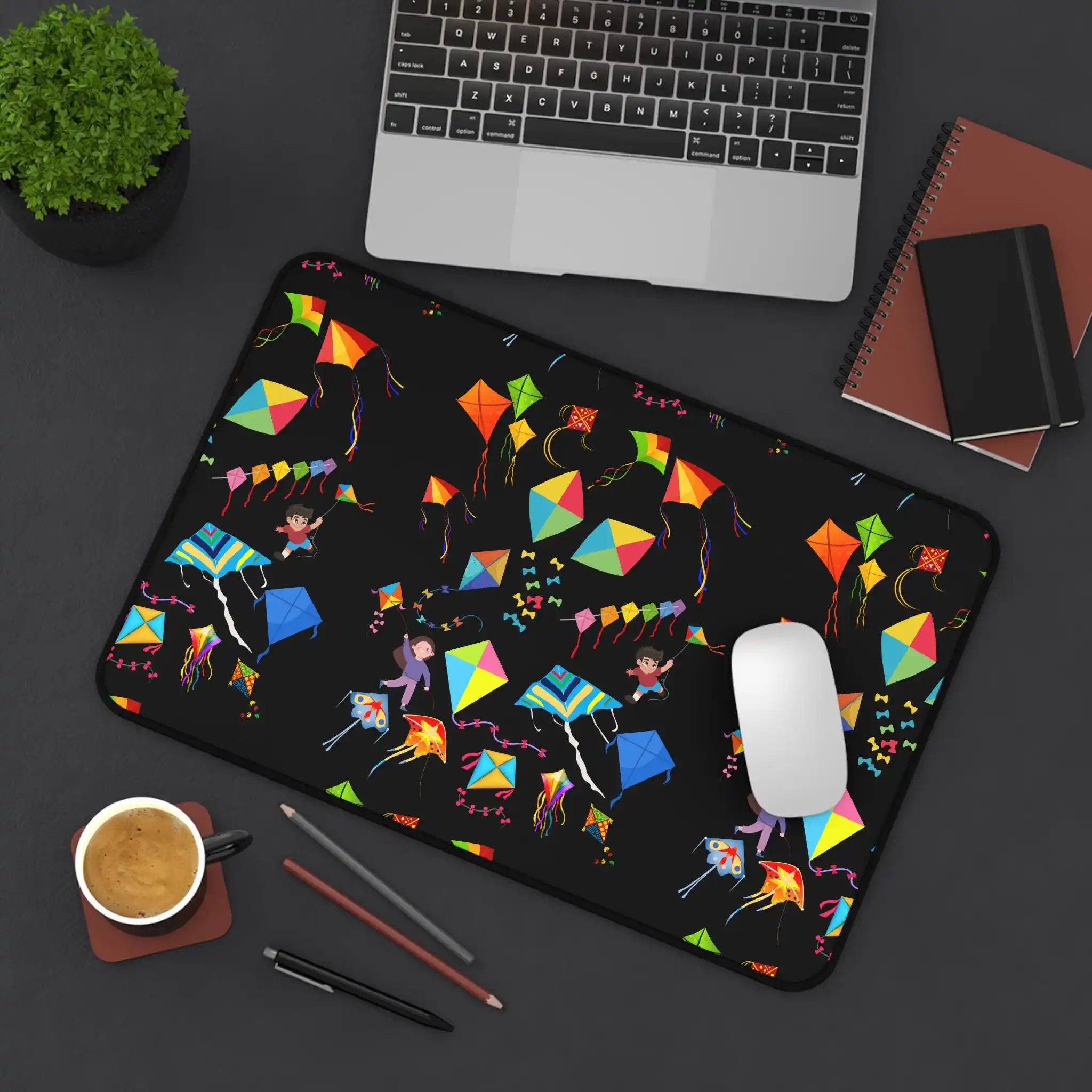 

XXL Colorful Kite Table Mats, Vibrant Office Accessories, Fun and Bold Workspace Decorations, Perfect for Creative Spaces