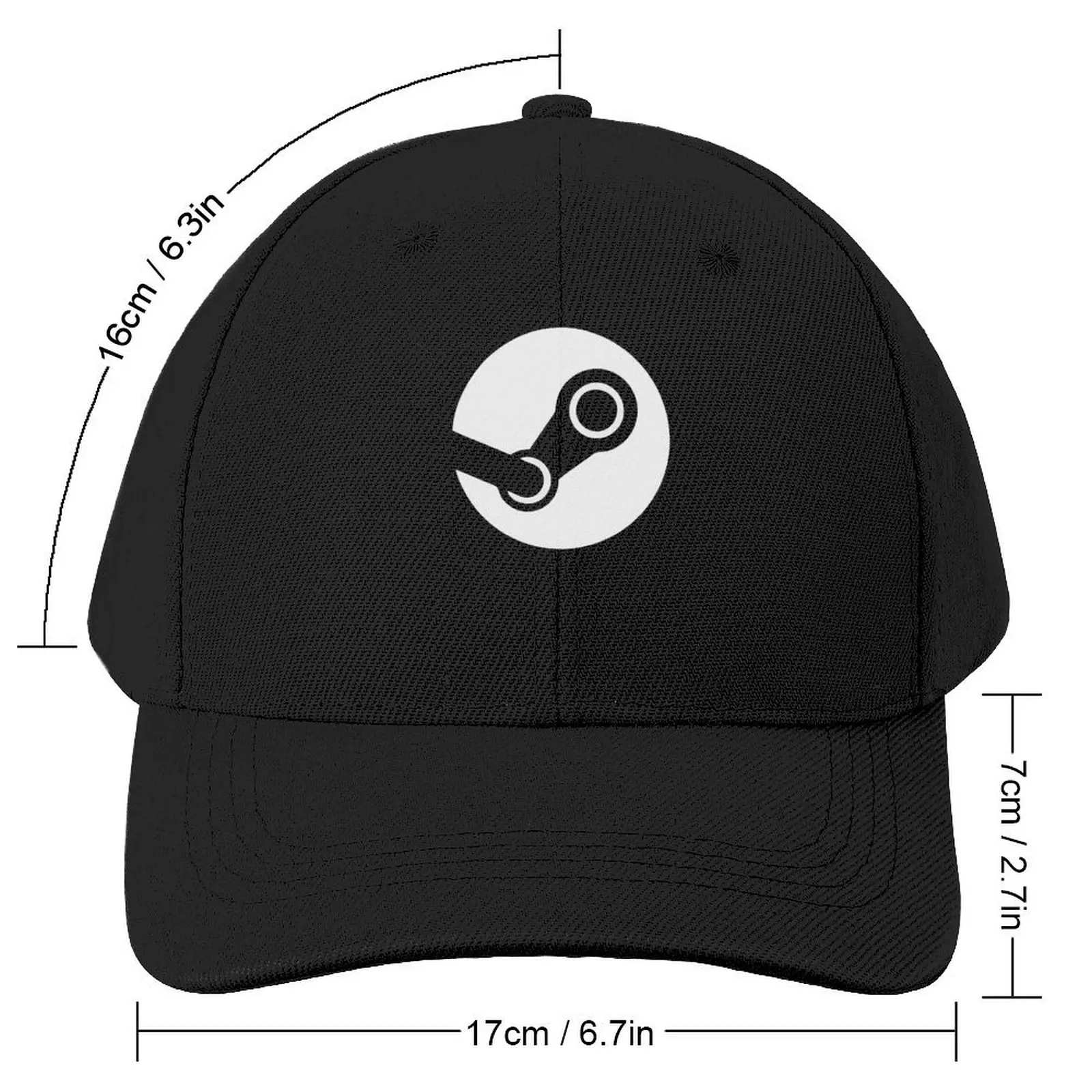 Best seller steam logo merchandise essential t shirt Baseball Cap Beach Outing black Women Men's