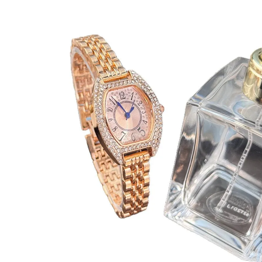 

Luxury Full Diamond Tonneau Bracelet Watch for Women Elegant Sparkle Quartz Ladies Dress Wristwatch Reloj Mujer Montre Femme