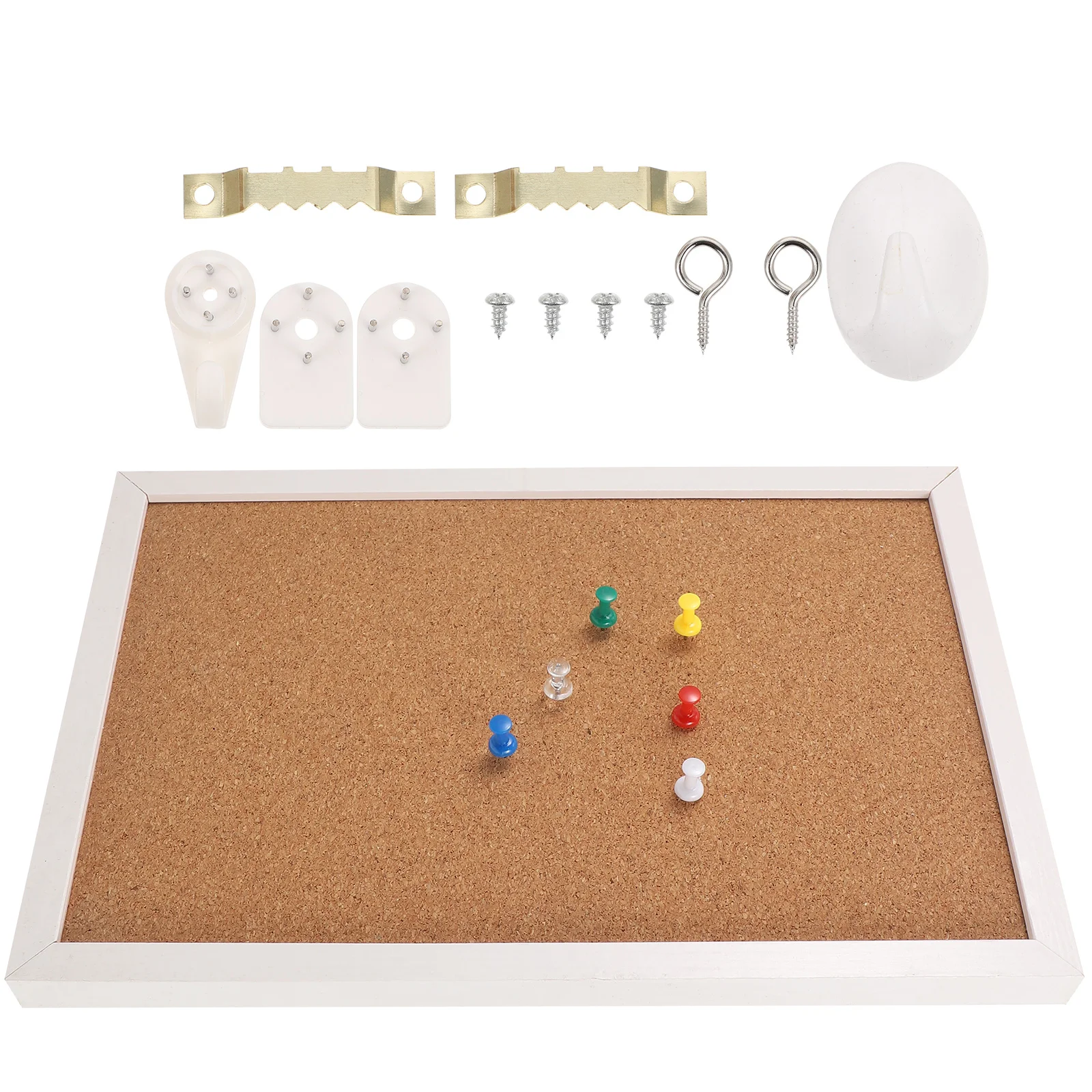 Cork Board Tiles Self-adhesive Notice Boards for Office Corkboard Home Bulletin Wall Single Layer