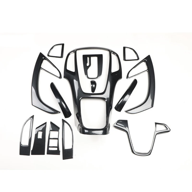 

For Buick Excelle GT XT 2010-2014 Car Accessories Carbon Fiber Style Wood Grain Gear Center Console Interior Decoration Sticker