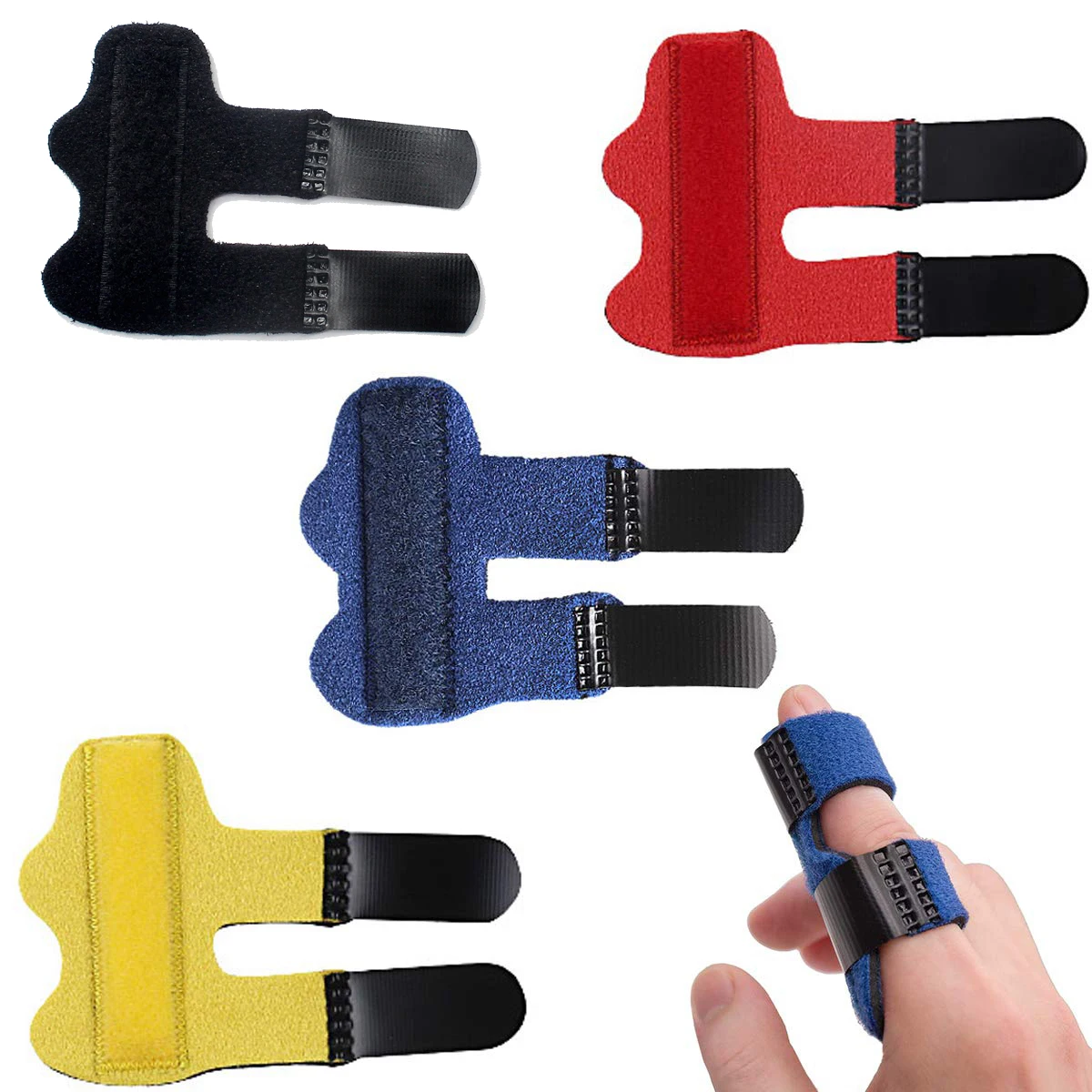 1pc Finger Fixing Splint Straighten Brace Adjustable Sprain Dislocation Fracture Finger Splint Support Corrector Hand Protection