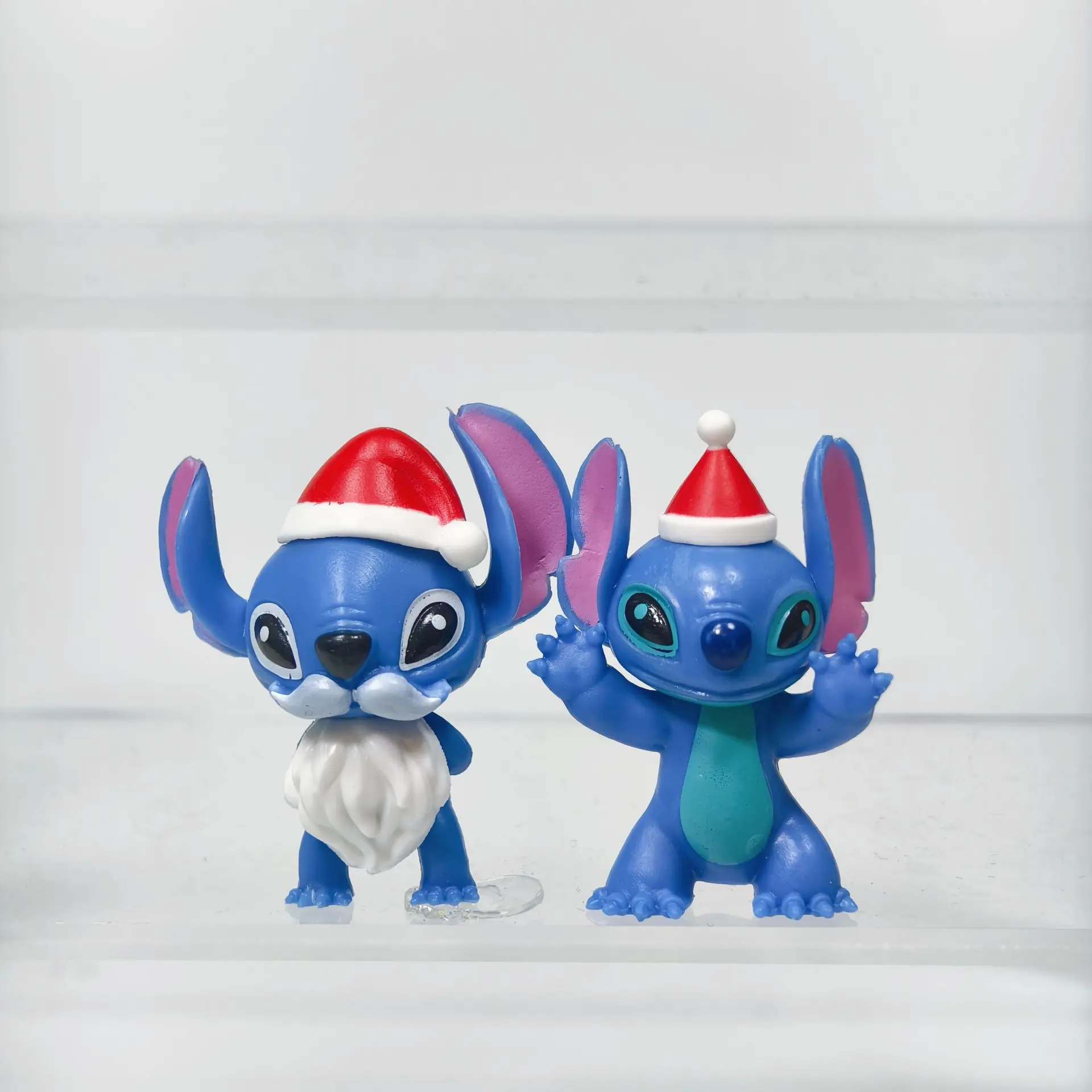 12개의 크리스마스 스티치 수집품: 릴로와 스티치 스티치 액션 피규어 트렌디 장난감 봉제 인형