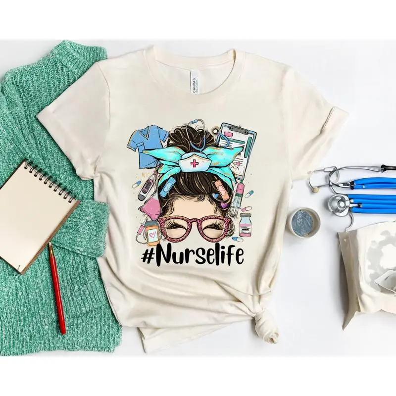 

Nurse Life T Shirt Medical Nursing Sweat Rn Mom Nicu Icu
