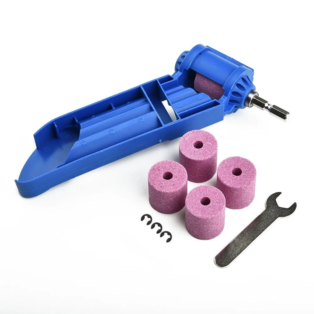 

Drill Sharpener With Carabiner Portable Drill Bit 4pcs Sharpening Stone Accessories Anger Grinding Wheel Abrasive Tools