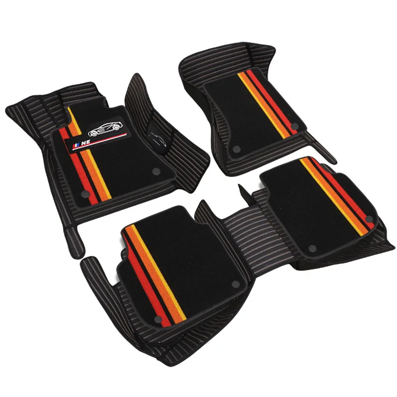 

Hot Sell Wholesales Full Set Luxury Waterproof Non-slip and Easy to Clean Floor Mat Custom Leather Luxury Car Floor Foot Mat