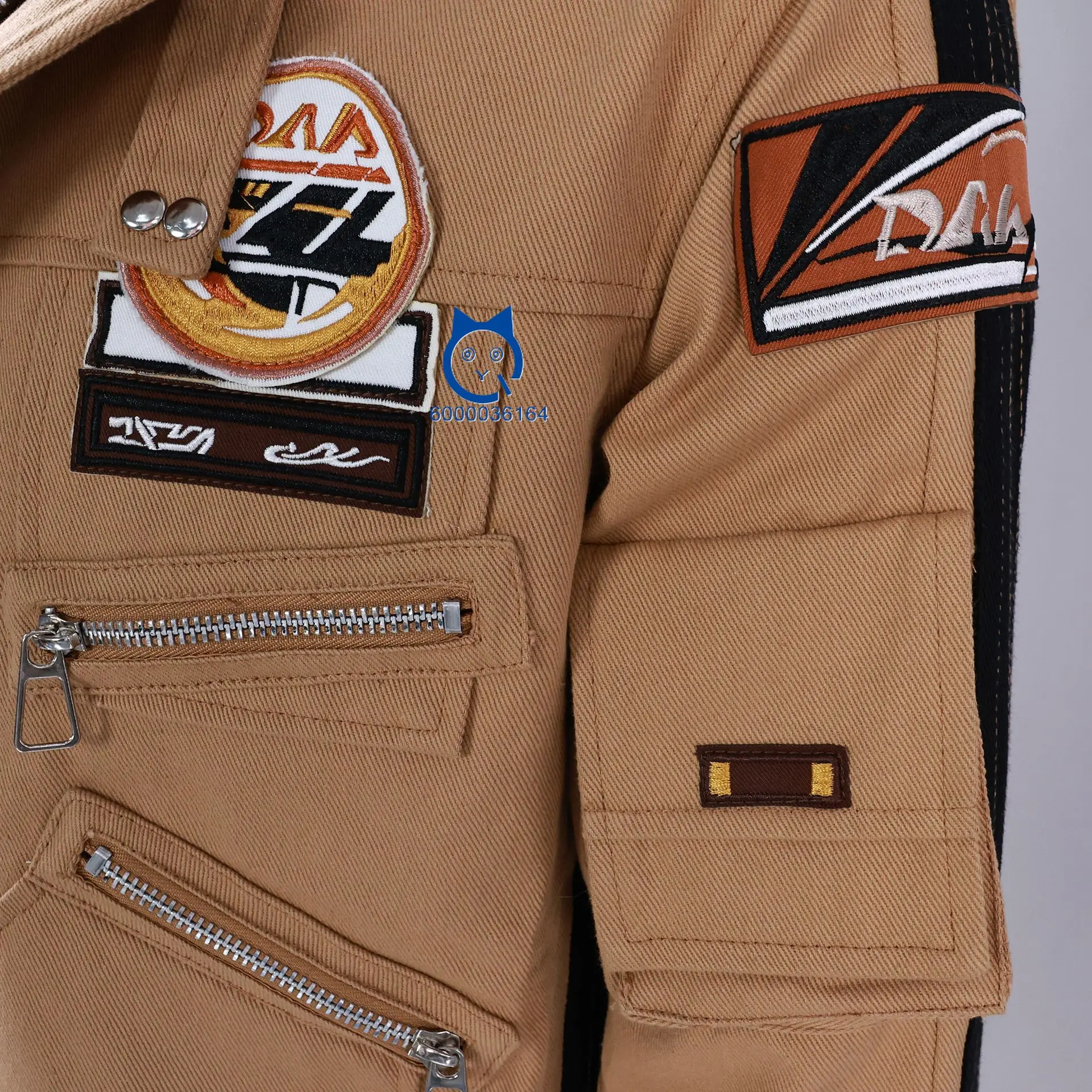 Game Love and Deep Space Cosplay Anime Caleb Costume Fashion Role Play Black and Brown Cool Coat for Men Halloween Comic Con