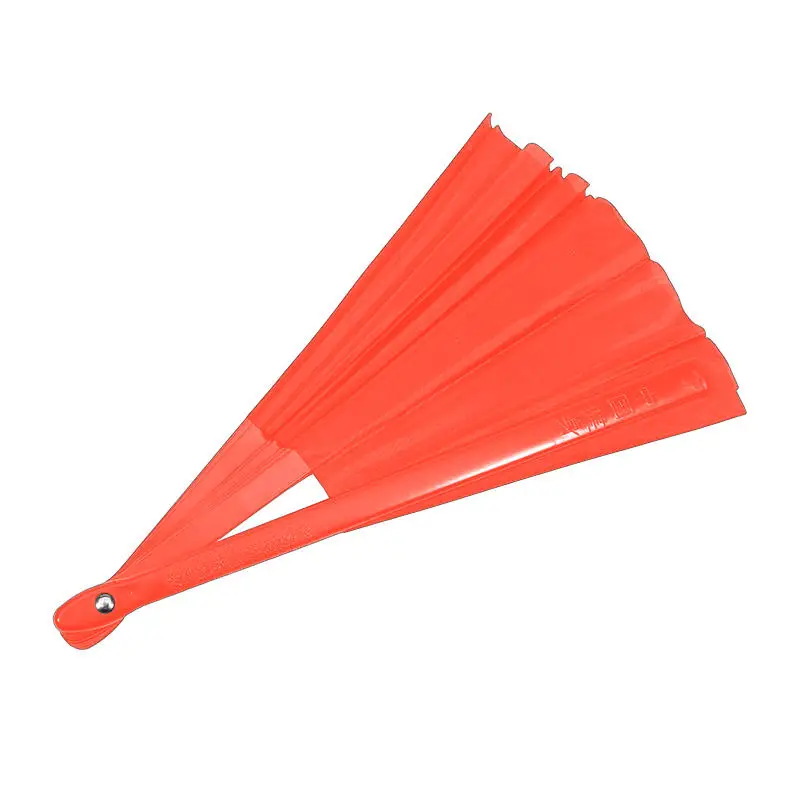Chinese Style Solid Folding Fan Cloth Blank Plastic Handheld Fan Antiquity Taichi Dance Performance Morning Exercise Accessories