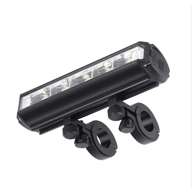 of bicycle light headlight high lumen super bright night riding lighting power bank aluminum alloy 5LED mountain bike light