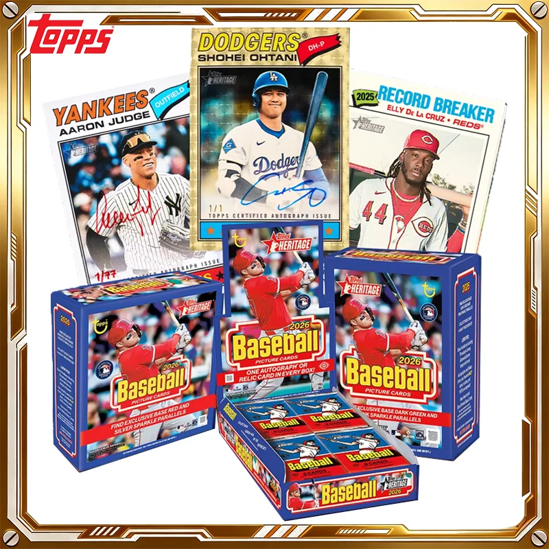 cartes-de-baseball-mlb-topps-heritage-2026-valeur-mega-mystery-box-cartes-a-collectionner-anime-jouets-cadeaux-de-noel-et-d'anniversaire-pour-garcons-et-filles