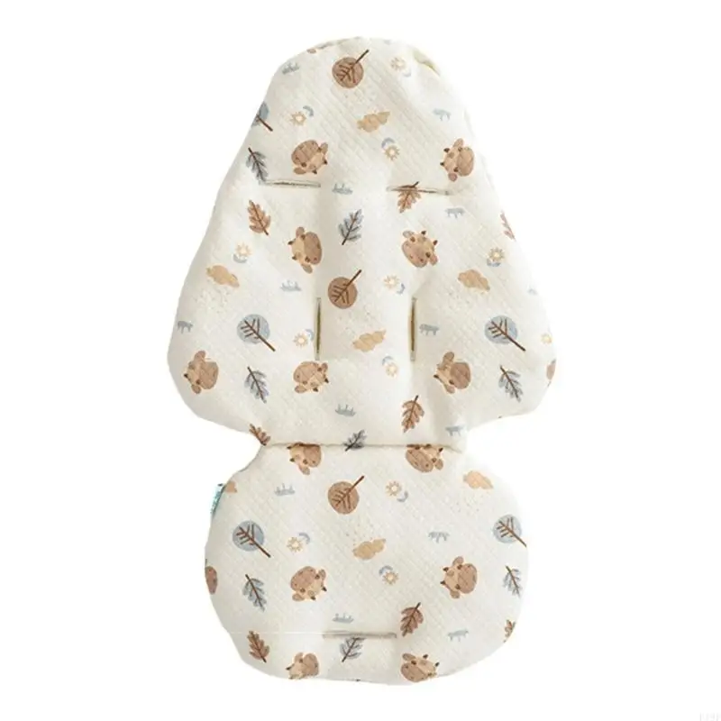 F19F Pram Cushion Shoulder Strap Handrail Protector Pad Baby Strollers Belt Armrest Pad Liner Insert Cover Set