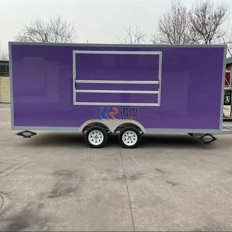 モバイルフードトラック、完全なケータリング機器、ストリートファーストフードトレーラー、ピザカート、販売用バン、アウトドア