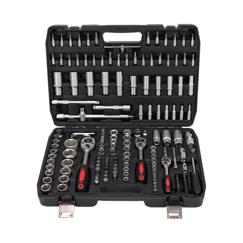 

172-Piece Socket Ratchet Wrench Set Portable Household Machinery Repair Tool Combination for Workshop Car Maintenance