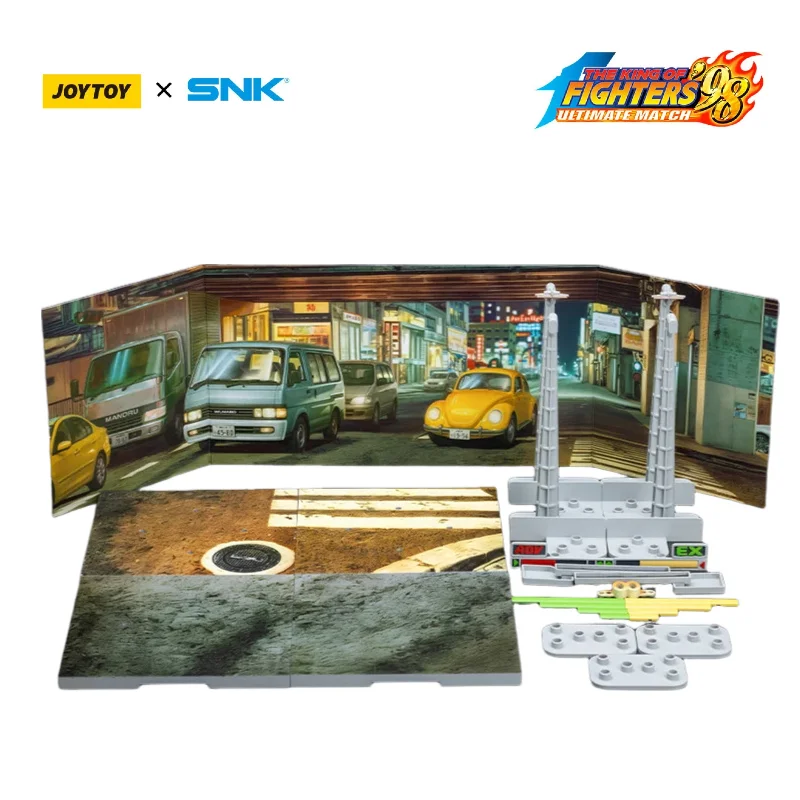 

In Stock JOYTOY SNK KOF '98UM Japanese Street Scene Diorama Base 1/18 Scale JT01734 Accessory Collectible Model Toy Holiday Gift