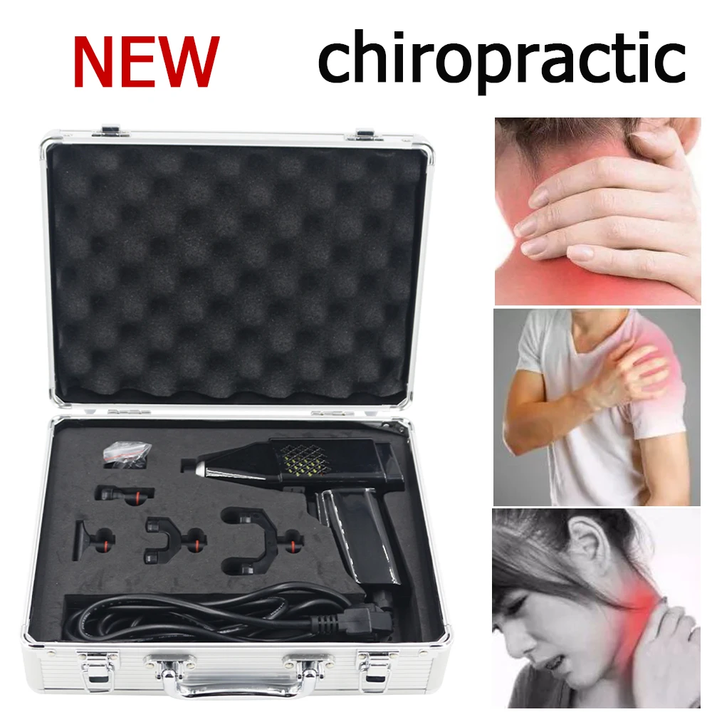 

2025 New Chiropractic Adjusting Tool Electric Correction Gun 4 Heads Adjustable Intensity Therapy Spinal Massager Fitness